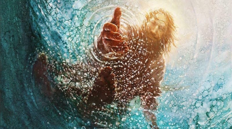 And immediately Jesus stretched forth his hand, and caught him,