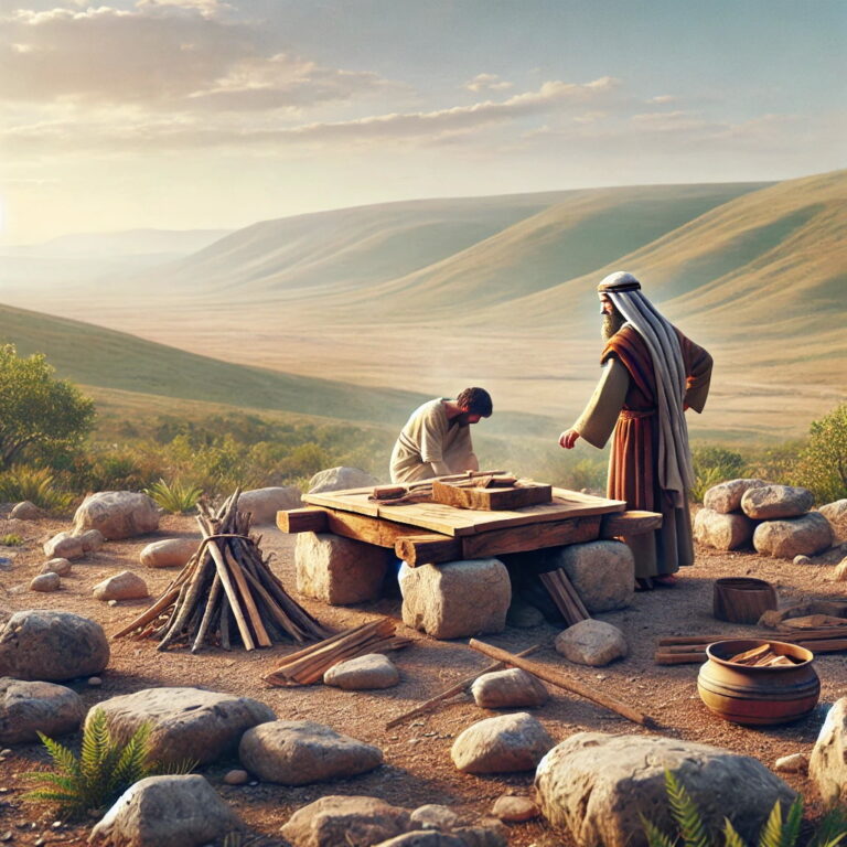   3 And Abraham rose up early in the morning, and saddled his ass, and took two of his young men with him, and Isaac his son, and clave the wood for the burnt offering, and rose up, and went unto the place of which God had told him.