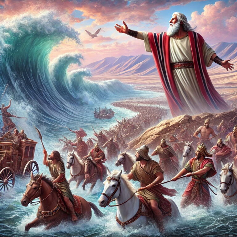 6 And he made ready his chariot, and took his people with him: