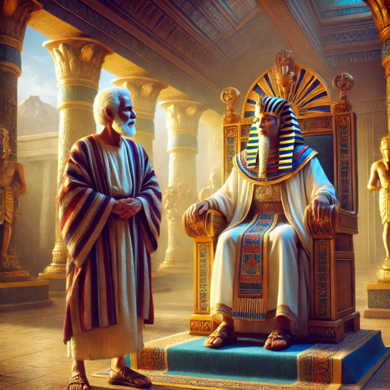   2 And he took some of his brethren, [even] five men, and presented them unto Pharaoh.