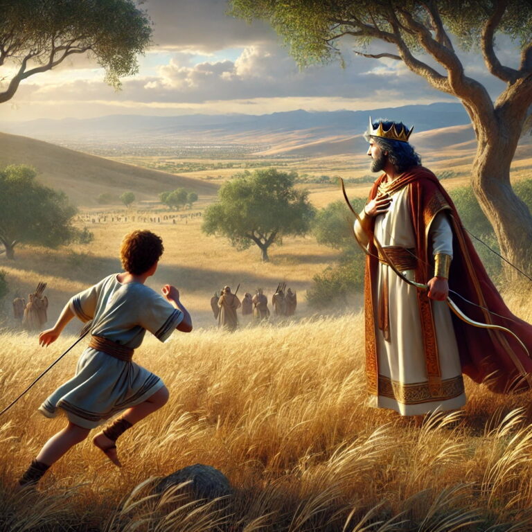   11 And Jonathan said unto David, Come, and let us go out into the field. And they went out both of them into the field.