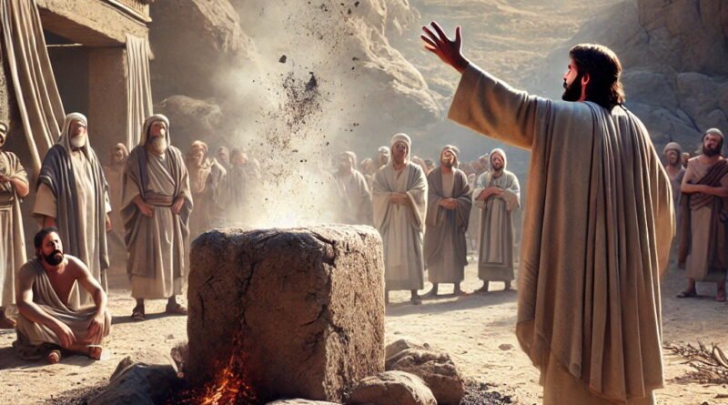   1 And, behold, there came a man of God out of Judah by the word of the Lord unto Beth–el: and Jeroboam stood by the altar to burn incense.