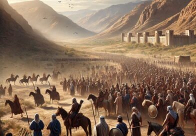 The Moabites gather armed at the border, ready to face the kings in battle.