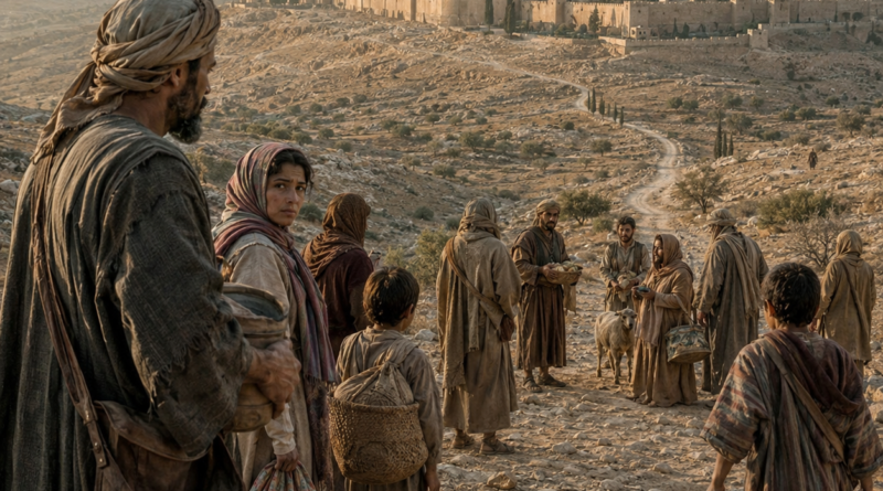 Moabite refugees and messengers seeking refuge near Zion in the context of Isaiah 16.