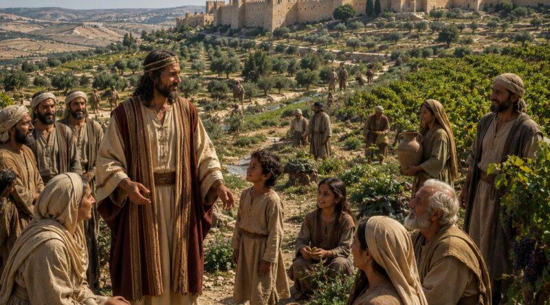 A righteous ruler bringing peace and security to God's people in the setting of Isaiah 32.