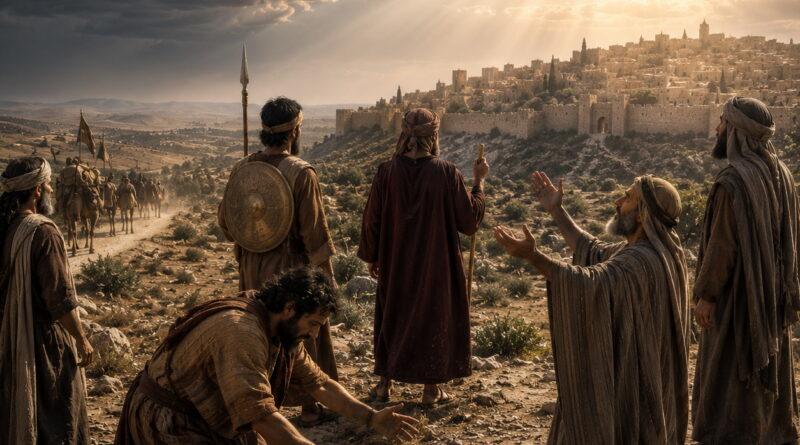 People of Judah choosing between trusting Egypt and trusting God in the setting of Isaiah 31.