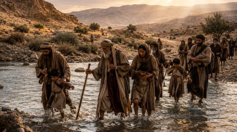 Israelites crossing water in the wilderness as a picture of redemption and God’s presence in Isaiah 43